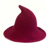 Sombrero de Mago de Hilo de Algodón, Sombrero de Bruja de Halloween Tejido Más Vendido de Amazon, Sombrero Mágico Plegable con Ala Grande