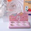 Caja de embalaje para pastel del Día del Niño, decoración, 6 tableros de fondo de dibujos animados, vaso de papel transparente, postre, niño y niña, enchufable
