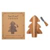 Tabla de Cortar de Madera de Acacia Tabla para Queso y Charcutería Madera Maciza Vajilla de Cerámica Cuchillo para Queso Juego de Tablas de Cortar Tabla de Cortar de Madera