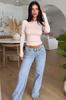 Estación independiente de comercio exterior transfronterizo Europa y Estados Unidos explosión jeans de cintura baja moda retro pantalones rectos sueltos pantalones de mezclilla mujer