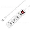 Comércio exterior Exportação Soquete Padrão Europeu Europeu 4-jack Cabo de extensão Placa de fiação com Fio Cross-border Power Strip
