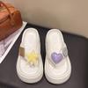 Pantuflas de estilo hada de internet para mujer, verano nuevo, chanclas de exterior, altura pequeña, sandalias de playa al por mayor