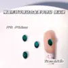 Tendencias de Tiktok y Xiaohongshu Accesorios de Arte de Uñas Redondos Planos de Aleación de Diamante Coloridos Diamantes Brillantes Base Dorada y Plateada Decoraciones para Uñas