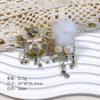 Hermoso y exquisito colgante de cristal de oso nuevo de industria pesada con nube de diamantes, broche DIY, colgante, accesorios de cadena para teléfono móvil