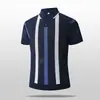 Polo de punto de manga corta para hombre de verano, camiseta elástica, corte holgado, estilo americano y coreano, estilo Dongdaemun