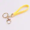 Chaveiro de metal para atacado de fábrica pingente diy corda de couro PU couro sintético pingente para celular de casal pequenos presentes criativos presentes