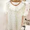 Novo Produto de Verão Camisola Feminina de Modal, Saia de Renda Tencel Infantil, Roupa com Ar Condicionado, Pijama para Casa, Vestido de Manga Curta