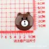 Accesorios de Dibujos Animados Pegatinas para Taza de Agua, Oso Fresa DIY Caja de Almacenamiento Brillante, Caja Grande de Resina, Materiales para Hebillas de Zapatos