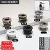 Puxador de prata para tatami, puxador de gaveta oculto, invisível, embutido ou de superfície, redondo, giratório, estilo de luxo leve, com mola