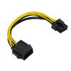 Cable de extensión 8p para placa madre/tarjeta gráfica Fuente de alimentación 8 pines Fuente de alimentación 8 pines Cable de extensión fuente de alimentación 8 núcleos 20cm