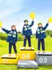 Estudiantes de Primaria 2025 Chaqueta de Uniforme Escolar Uniforme de Jardín de Infancia Ropa de Primavera y Otoño Ropa de Otoño e Invierno para Niños Uniforme de Clase de Deportes Conjunto de Tres Piezas