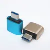Adaptador USB hembra a tipo C OTG, miniadaptador para teléfono móvil, lector de tarjetas de disco U.