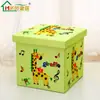 Caja de Almacenamiento de Dibujos Animados Taburete de Almacenamiento Almacenamiento de Juguetes Sofá Taburete para Sentarse Multifuncional Tela Oxford Banco para la Vida en el Hogar