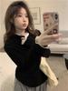 Camiseta Interior con Cuello Alto de Encaje para Mujer en Otoño e Invierno 5 Nuevos Diseños de Nicho Tops de Manga Larga con Interior de Terciopelo Camisetas Interiores