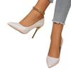 Otoño 2025 Nuevo Zapato de Tacón Alto Versátil Francés Poco Profundo de Punta Fina Stiletto Exportación Directa de Fábrica Zapatos de Mujer Transfronterizos