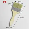 Pincel de Pintura con Mango de Madera, Brocha Engrosada para Hornear y Barbacoa, Brocha Engrosada de 1 Pulgada 2 Pulgadas 3 Pulgadas 4 Pulgadas 5 Pulgadas 6 Pulgadas 8 Pulgadas Brocha de Cerdas