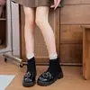 Botas de Piel Suave con Hebilla Retro, Tacón Grueso de Temperamento Adelgazantes, Botines para Mujer 2026, Nuevas Botas de Moda Versátiles para Otoño e Invierno, Botas de Mujer