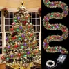 Vendas diretas de fabricantes transfronteiriços: Decoração de Natal serpentina colorida para decoração de cena de evento, serpentina densa de 5M