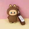 Cartera pequeña Labubu para niños de silicona, pequeño regalo, llavero, colgante, lindo regalito para máquina de garra, en stock