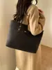 Bolso Grande de Capacidad para Mujer, de Alta Gama, Moderno y Versátil Bolso de Hombro, Bolso Tote Casual para el Día a Día, Bolso Sencillo Tipo Cubo