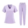 Ropa de Trabajo Personalizada Sudor Absorbente Color Sólido Logo Impreso Sala de Cirugía Médico-Estética Uniformes Médicos Lote Pequeño Uniformes de Cirugía