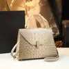 Venta Caliente Transfronteriza 2026 Nueva Moda Patrón de Cocodrilo Bolso de Mano Casual para Mujer Versátil Bolso Cuadrado Pequeño Bolso Cruzado Bolso de Hombro
