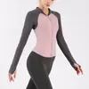 Roupas de yoga leves, com sensação de "quase nada", para mulheres, de secagem rápida, respiráveis, tops esportivos de manga curta e manga longa, tops de fitness, em estoque, direto do fabricante