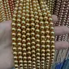 Fornecido Diretamente pelo Fabricante, Contas Soltas de Pérola Artificial com Furo Reto, Peças Semi-Acabadas para Brincos e Acessórios de Cabelo DIY no Atacado