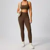 Amazon Ropa Deportiva Femenina Conjunto de Dos Piezas Cintura Alta Ajustado a la Cadera Ropa Deportiva Secado Rápido Transpirable Conjunto de Ropa para Yoga