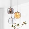 Lustre Pós-moderno Simples de Três Cabeças Criativo para Quarto Pequeno ao Lado da Cama Lustre Personalizado para Bar Restaurante Lâmpada de Cristal de Luxo Leve