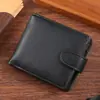 Carteira Masculina Nova Transfronteiriça Porta-cartões Bolsa Casual Porta-moedas Retrô Grande Capacidade Carteira de Couro PU Atacado