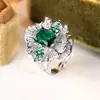 Anillo Retro Floral Calado para Mujer Rongxing Transfronterizo Anillo Retro Floral Calado para Mujer Decoración de Fiesta