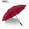 Paraguas de negocio grande, automático, de fibra completa, resistente al viento, con mango largo, transpirable, diseñado para hombres, apto para golf y personalizable con un logo.