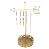 Suporte para Exibição de Joias Galvanizado de Metal Suporte para Brincos Adereços para Fotos de Exibição de Joias Suporte para Anéis Suporte para Pingentes Suporte para Brincos