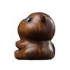 Sándalo verde tallado gato de tiempo completo gatito de madera pequeños adornos sándalo lindo gatito pieza de mano regalo de cumpleaños creativo
