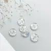 Botones Pequeños Irregulares Redondos con Forma de Corazón con Dos Agujeros, Botones Decorativos Irregulares de Resina para Ropa, Botones Versátiles para Cuello de Cárdigan de Punto