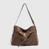 Nova Bolsa Retro de Grande Capacidade para Mulheres 2026, Bolsa de Ombro de Nicho de Luxo para Motociclista, Bolsa Tote Transversal
