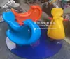 Silla Giratoria Grande para Exteriores de Jardín de Infancia Carrusel con Pedales para Niños Disco Redondo para Exteriores Placa Giratoria Multiusuario Caballo Mecedora de Resorte