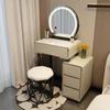 Nuevo Tocador Moderno Simple Estilo Crema Tocador Pequeño Apartamento Tocador de Lujo Ligero Tocador de Pizarra Completo
