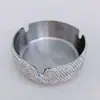 Nuevo cenicero creativo de acero inoxidable personalizado para el hogar, con diseño de diamante, anti-ceniza voladora, venta directa de fábrica de comercio exterior transfronterizo