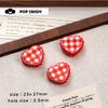 Estilo Japonés Fresco Acrílico Cuadros Corazones Cuentas DIY Colgante de Cuentas Llavero Cadena para Teléfono Móvil Accesorios Combinan con Todo