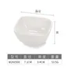 Plato para Salsas de Melamina, Plato Blanco para Dips, Plato de Dos y Tres Compartimentos, Plato para Salsas, Cocina de Olla Caliente, Plato Doble Compartimento de Una Pieza, Condimento
