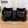 Tigela Dupla para Gatos, Tigela de Comida para Gatos, Tigela de Água, Prato de Comida para Gatos, Suporte para Tigelas de Gato, Tigela para Cachorros, Prato de Comida para Cachorros, Boca Inclinada, Tigela para Gatos que Protege a Coluna, Suprimentos para Pets