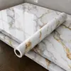 Papel de Parede Autoadesivo Mármore Brilhante Espessado Adesivos de Azulejo à Prova d'Água Adesivos de Parede para Reforma de Móveis de Fogão