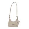 Llegada Nueva 2024 Bolso Bajo el Brazo con Lazo Estilo Mori para Mujer Bolso Simple Bajo el Brazo Bolso de Hombro Textivo Bolso Cruzado Artístico Moderno