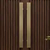 Maçaneta de porta de vidro com padrão de nuvem em aço inoxidável, maçaneta grande correspondente para portas de entrada, adequada para projetos de hotel e clube, direto da fábrica