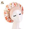 Gorro de noche con estampado floral, elástico, de ala ancha, toalla para el cuidado del cabello, gorro de belleza para el cuidado del cabello, gorro de ducha JDB-301-4