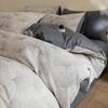 Juego de Cama de Hilo de Algodón de Alta Gama de Tres Capas de Cuatro Piezas 2025 Algodón Puro Lujo Accesible Jacquard Funda Nórdica Sábanas Ropa de Cama Juego de Tres Piezas