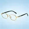 Óculos de Sol de Luxo Modelo Novo 2026 com Armação Oval de Metal, Mesmo Estilo de Zhou Ye, Óculos de Sol Vintage para Mulheres, Estilo Old Money, Fashion
