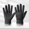 Guantes Calientes para Hombre en Invierno, Engrosados con Terciopelo, Repelentes al Agua, Antideslizantes, Guantes para Conducir y Montar en Motocicleta con Pantalla Táctil al por Mayor